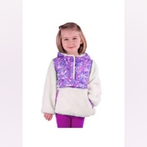 One Madison Kids' Fleece Pullover Hoodie, Purple, size 2T - Picture 1 of 1
